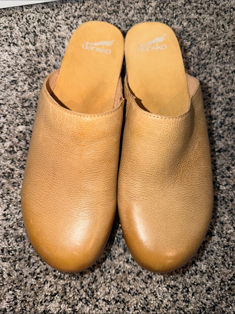 Dansko Talulah Tan Leather Mules Clogs Women’s Size 42 - Picture 3 of 8